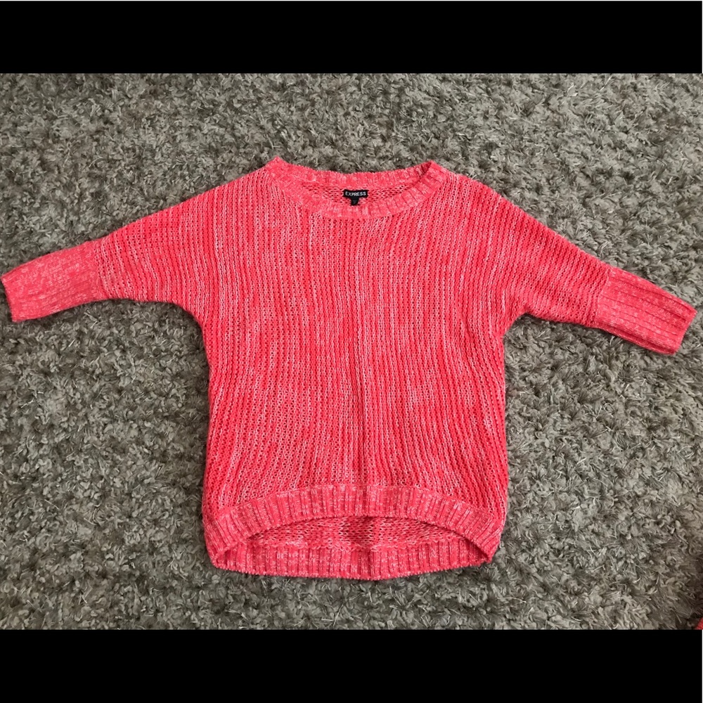Express Spring Coral Sweater